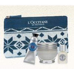 L'Occitane 购物满$45就能低价购买3件套乳木果护肤套装