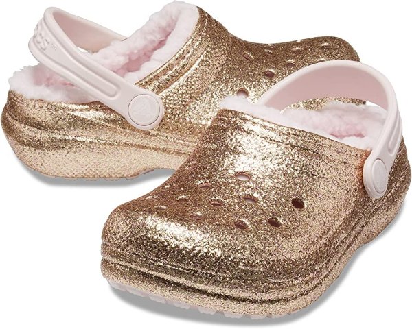 Classic Lined Glitter Clog (Toddler)