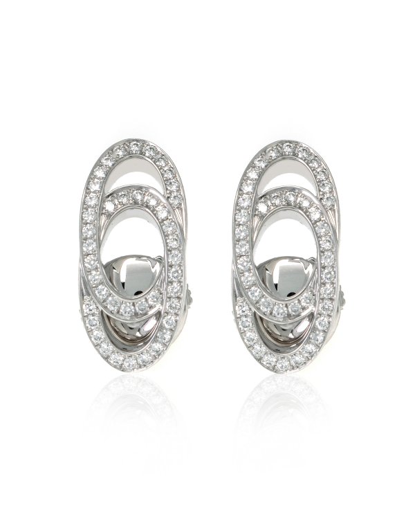 18k White Gold Diamond Earrings 837416-1001