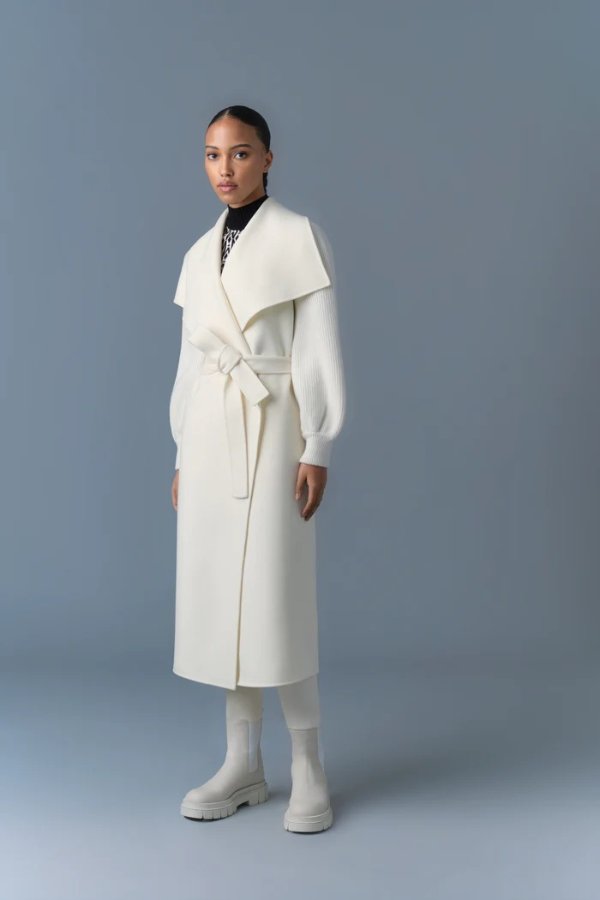 MAI-NV Double-Face Wool Wrap Coat