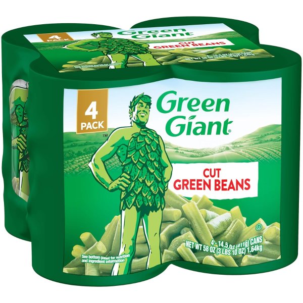 Green Giant Cut Green Beans, 14.5 Ounce (Pack of 4) Cans