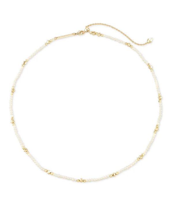 Scarlet Gold Collar Necklace in White Pearl | Kendra Scott