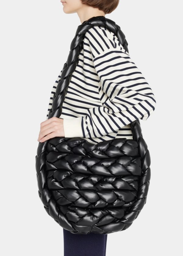 Pernille Braided Vegan Leather Shoulder Bag