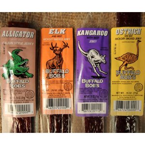 15 Piece Game Jerky Alligator-elk-buffalo-kangaroo-ostrich-pheasant-venison-wild Boar Gift Pack
