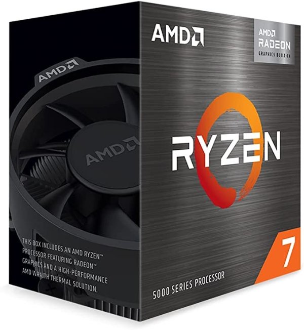 Ryzen 7 5700G 8-Core, 16-Thread Unlocked Desktop Processor with Radeon Graphics