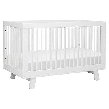 Crib Hudson 3-in-1 婴儿床 纯白色 