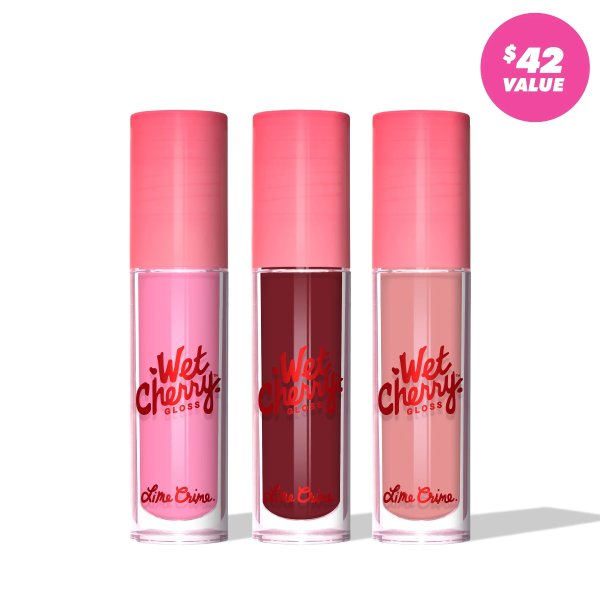 Gloss It Up - Wet Cherry Lip Gloss Trio
