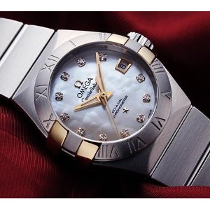 Omega Constellation Co-Axial Mother of Pearl Stainless Steel Ladies Watch 123.20.27.20.55.005