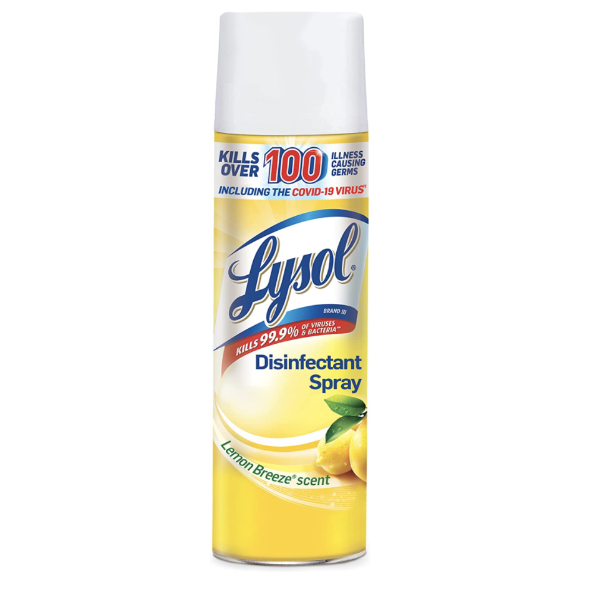 Lysol Disinfectant Spray Lemon Breeze, 19oz