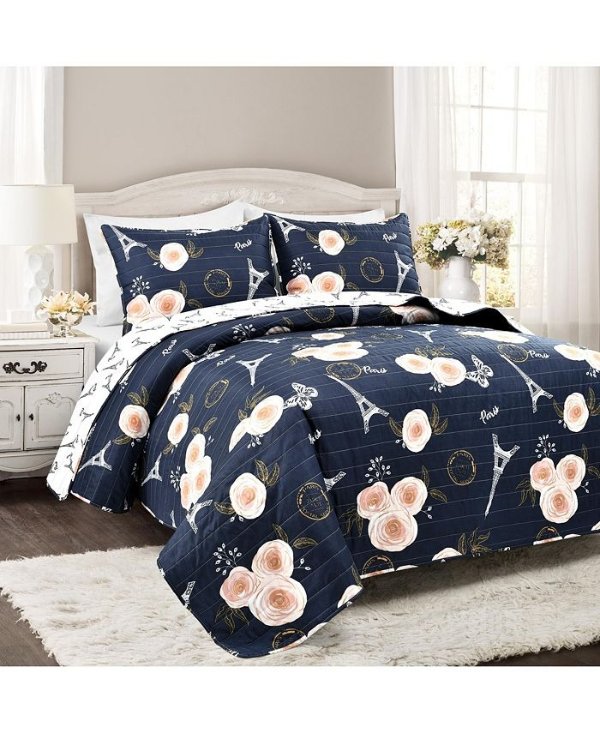 Home Boutique CLOSEOUT! 3-Piece Microfiber Full/Queen Quilt Sets & Reviews - Quilts & Bedspreads - Bed & Bath - Macy's