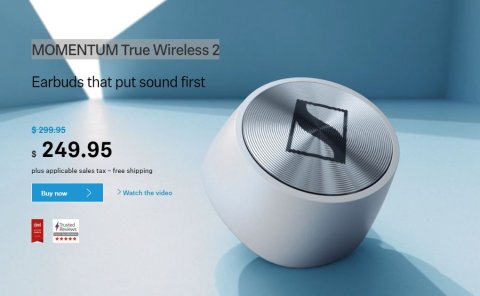Sennheiser Momentum True Wireless 2 TWS 降噪耳机黑白双色可选