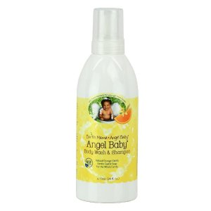Earth Mama Angel Baby Body Wash & Shampoo Pure Castile Vanilla Orange Soap for Every Body Liter 34oz