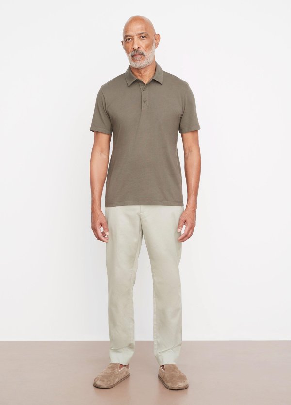 Garment Dye Short-Sleeve Polo Shirt