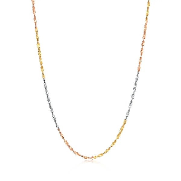 Machinery Chain 18K Multi-coloured Gold Necklace - 03817N | Chow Sang Sang Jewellery