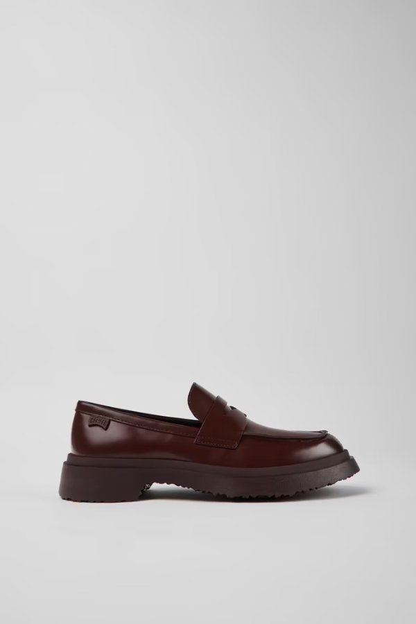 Walden Burgundy leather loafers for women