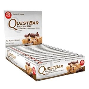 select flavors of Quest protein bars