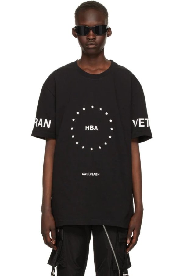SSENSE Exclusive Black Stars 'Veteran' T-Shirt