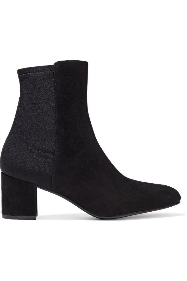 Marysol suede and neoprene ankle boots