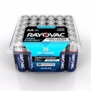 白菜价：Rayovac 36个AA碱性电池