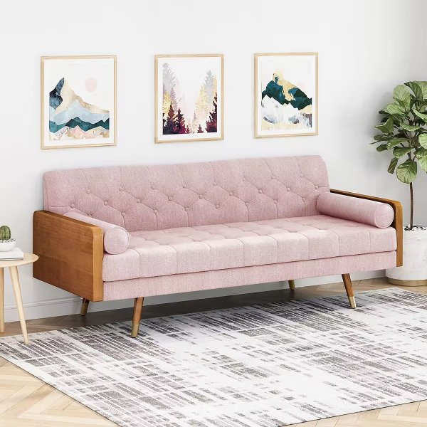 新款粉色沙发
