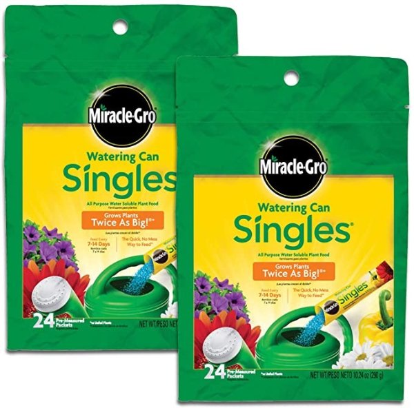 Watering Can Singles All Purpose Water Soluble Plant Food, 2 Pack