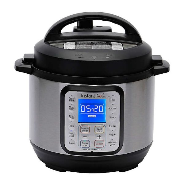 Mini 3 Quart 10 in 1 Electric Pressure Cooker with Tempered Glass