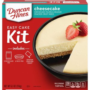 Duncan Hines Easy Cake Kit Cheesecake Filling & Crust Mix, 6.1 OZ