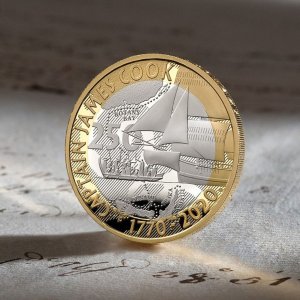 上新：The Royal Mint 库克船长纪念币发售