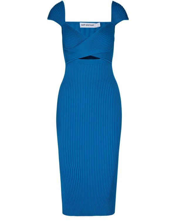 Vivid Blue 针织连衣裙