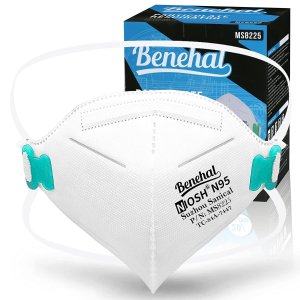 coupon code FVM6U8R8BENEHAL NIOSH Approved N95 Mask Particulate Respirators, Pack of 20
