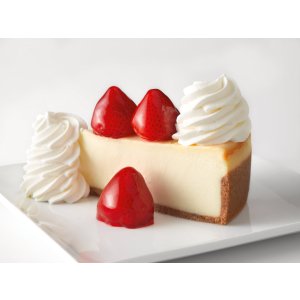 with $25 giftcard order @ Cheesecake Factory