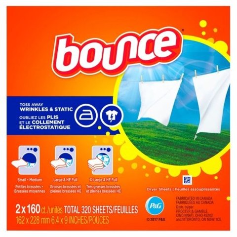 Bounce洗衣纸 (2 x 160 ct.) 