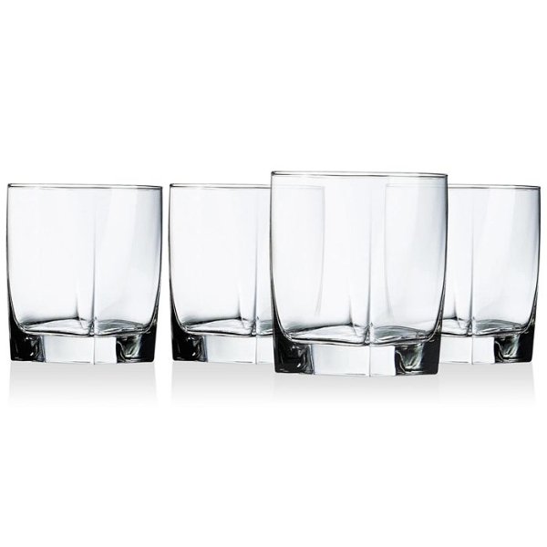 Sterling 13oz Double Old-Fashioned Glasses, Set of 4