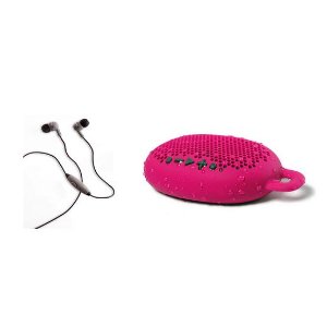 BOOM Spoken Leader In-Ear Headphones (Gray) with Urchin Water Resistant Speaker