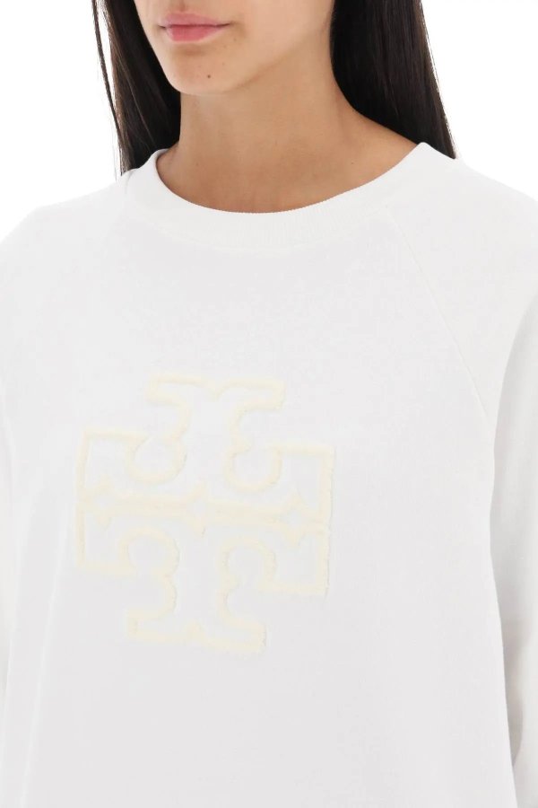 Crew-neck sweatshirt with T logo Tory Burch