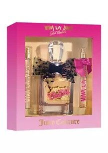 Viva La Juicy Gold Couture 3 Piece Fragrance Gift Set, Perfume for Women