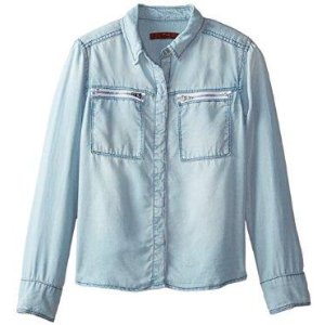 7 for all mankind Chambray 女童牛仔衬衫