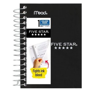 Five Star Spiral Notebook, Fat Lil' Pocket Notebook, College Ruled Paper, 200 Sheets
