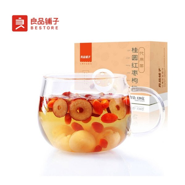 BESTORE 良品铺子桂圆红枣枸杞养生茶120克