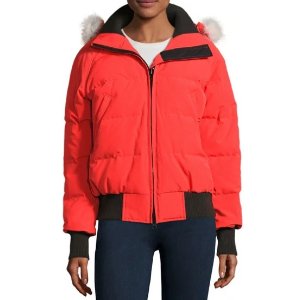 Canada Goose Savona Hooded Quilted Bomber Jacket @ Neiman Marcus