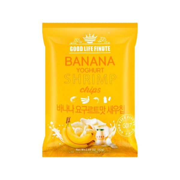 趣莱福 香蕉酸奶虾片 82g