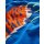 Applique T-shirt - Brilliant Blue Tiger Claw | Boden US