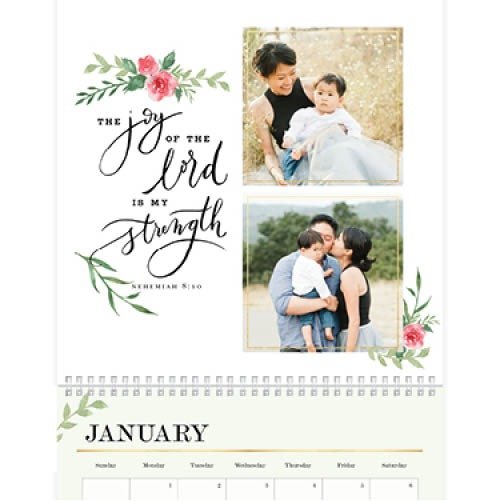 Elegant Blessings Calendar Wall Calendar | Shutterfly