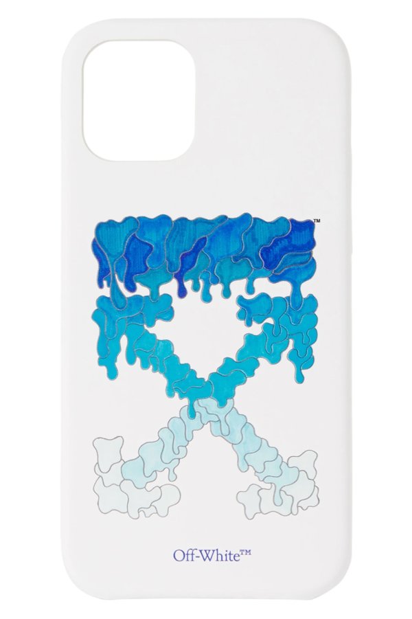 White & Blue Marker iPhone 12 & iPhone 12 Pro Case