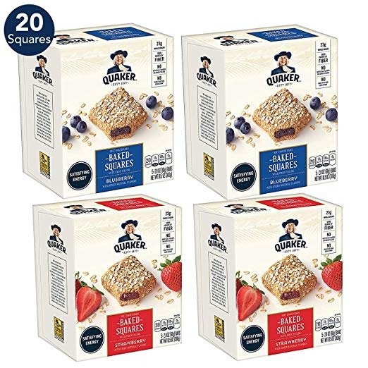 Baked Squares, Soft Baked Bars, Strawberry & Blueberry (20 Pack)Packaging May Vary