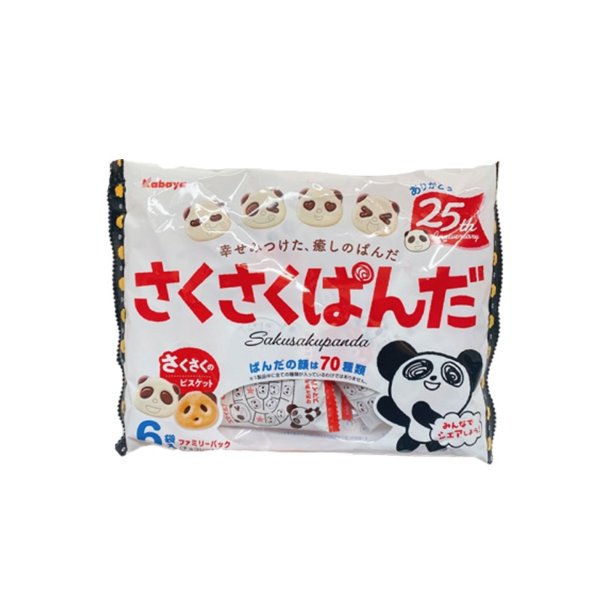 KABAYA 熊猫饼干 巧克力夹心 6袋入 102g