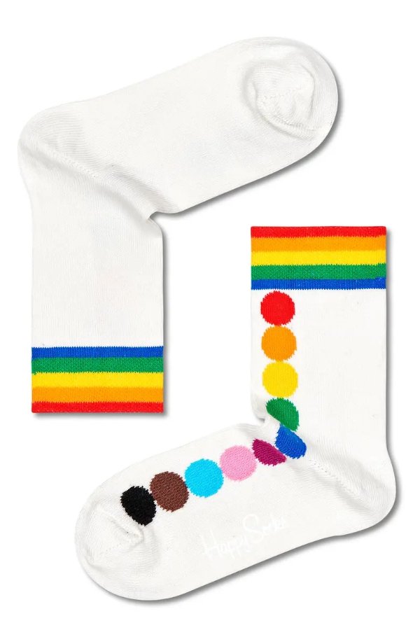 Kids' Pride Dot Crew Socks