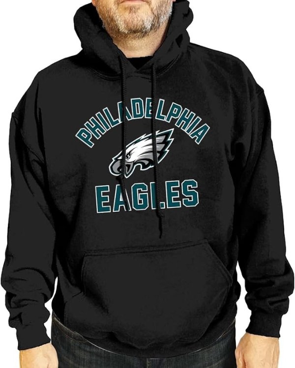 Team Fan Apparel NFL Adult Gameday Hooded Sweatshirt - Poly Fleece Cotton Blend - Stay Warm and Represent Your Team in Style