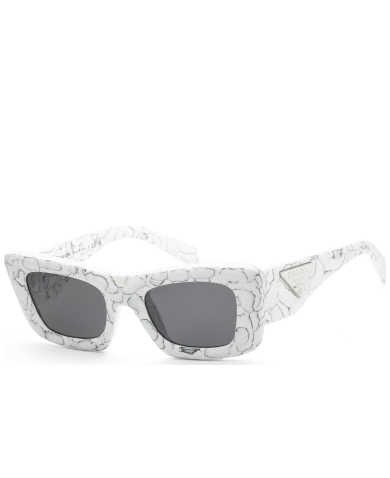 Prada Women's White Rectangular Sunglasses SKU: PR-13ZS-17D5S0 UPC: 8056597744423