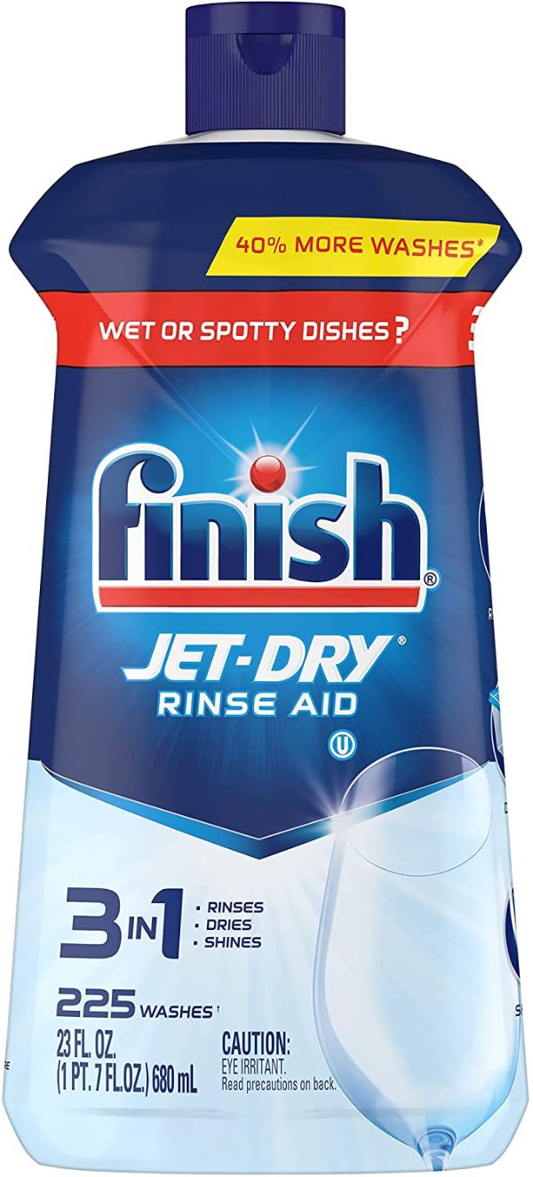 Finish Jet-Dry Aid, Dishwasher Rinse Agent & Drying Agent, 23 Fl Oz